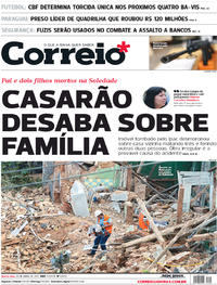 Capa do jornal Correio 26/04/2017