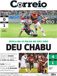 Capa do jornal Correio 26/06/2017