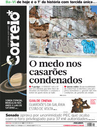 Capa do jornal Correio 27/04/2017