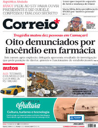 Capa do jornal Correio 27/05/2017