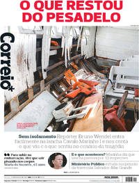 Capa do jornal Correio 27/08/2017