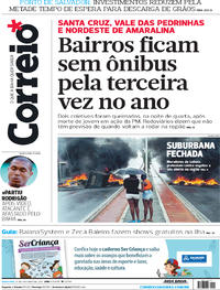 Capa do jornal Correio 27/10/2017
