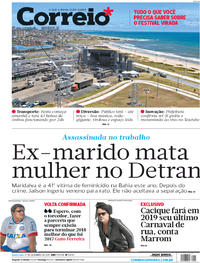 Capa do jornal Correio 27/12/2017