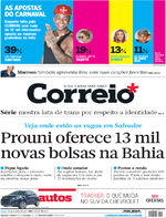 Capa do jornal Correio 28/01/2017