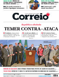 Capa do jornal Correio 28/06/2017