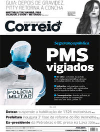 Capa do jornal Correio 28/07/2017