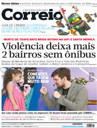 Capa do jornal Correio 28/09/2017