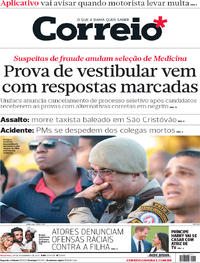 Capa do jornal Correio 28/11/2017