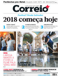 Capa do jornal Correio 28/12/2017