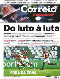 Capa do jornal Correio 29/08/2017