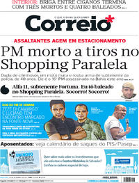 Capa do jornal Correio 29/09/2017