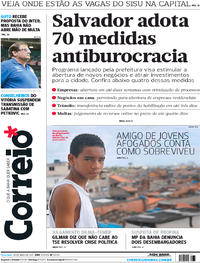 Capa do jornal Correio 30/05/2017