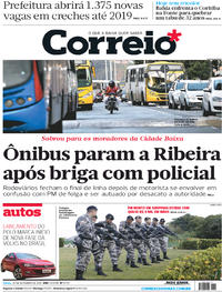 Capa do jornal Correio 30/09/2017