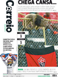 Capa do jornal Correio 30/10/2017