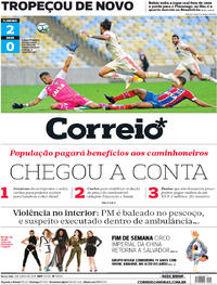 Capa do jornal Correio 01/06/2018