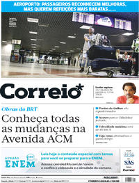Capa do jornal Correio 01/08/2018