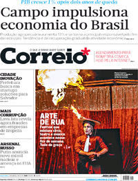 Capa do jornal Correio 02/03/2018