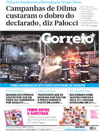 Capa do jornal Correio 02/10/2018