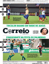 Capa do jornal Correio 03/12/2018