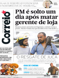 Capa do jornal Correio 04/01/2018