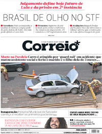 Capa do jornal Correio 04/04/2018