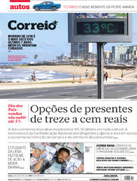 Capa do jornal Correio 04/08/2018
