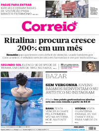 Capa do jornal Correio 04/11/2018