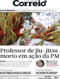 Capa do jornal Correio 04/12/2018