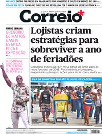 Capa do jornal Correio 05/01/2018