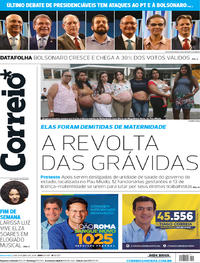 Capa do jornal Correio 05/10/2018