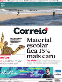 Capa do jornal Correio 06/01/2018