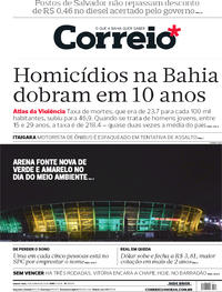 Capa do jornal Correio 06/06/2018