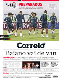 Capa do jornal Correio 06/07/2018