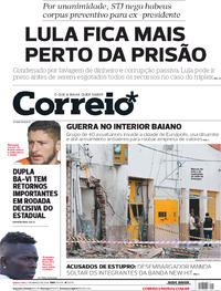Capa do jornal Correio 07/03/2018