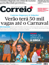Capa do jornal Correio 08/01/2018