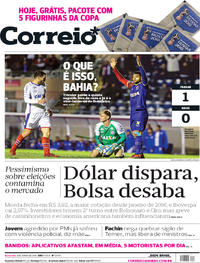 Capa do jornal Correio 08/06/2018