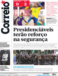 Capa do jornal Correio 08/09/2018