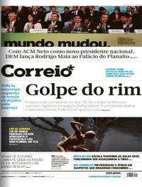 Capa do jornal Correio 09/03/2018