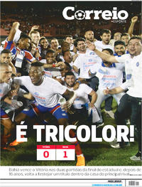 Capa do jornal Correio 09/04/2018