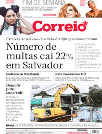 Capa do jornal Correio 09/11/2018