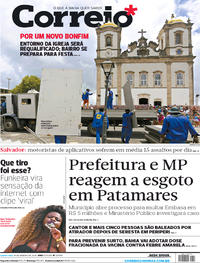 Capa do jornal Correio 10/01/2018