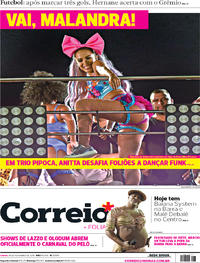 Capa do jornal Correio 10/02/2018