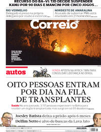 Capa do jornal Correio 10/03/2018