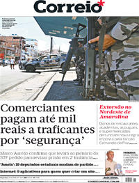 Capa do jornal Correio 10/04/2018
