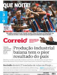Capa do jornal Correio 10/05/2018