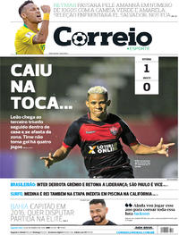 Capa do jornal Correio 10/09/2018