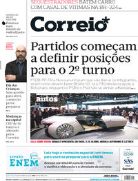 Capa do jornal Correio 10/10/2018