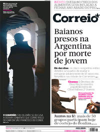 Capa do jornal Correio 11/01/2018
