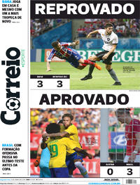 Capa do jornal Correio 11/06/2018