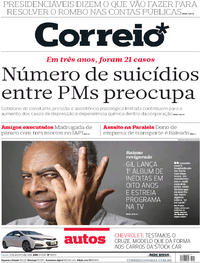 Capa do jornal Correio 11/08/2018